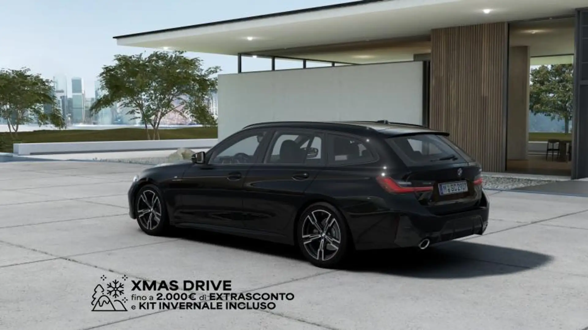 BMW 318 i Touring Msport auto Noir - 2