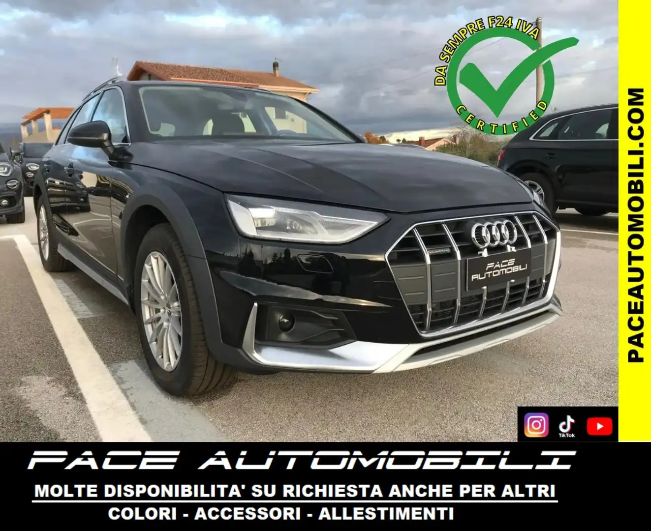 Audi A4 allroad 40D NAVI PDC KAMERA 18" FORNIAMO F24 IVA PAGATA Nero - 1