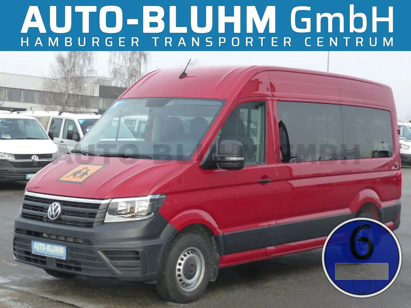 Volkswagen Crafter 35 TDI Kombi L3H3 Lift 6-Rollstuhlplätze Rot - 1