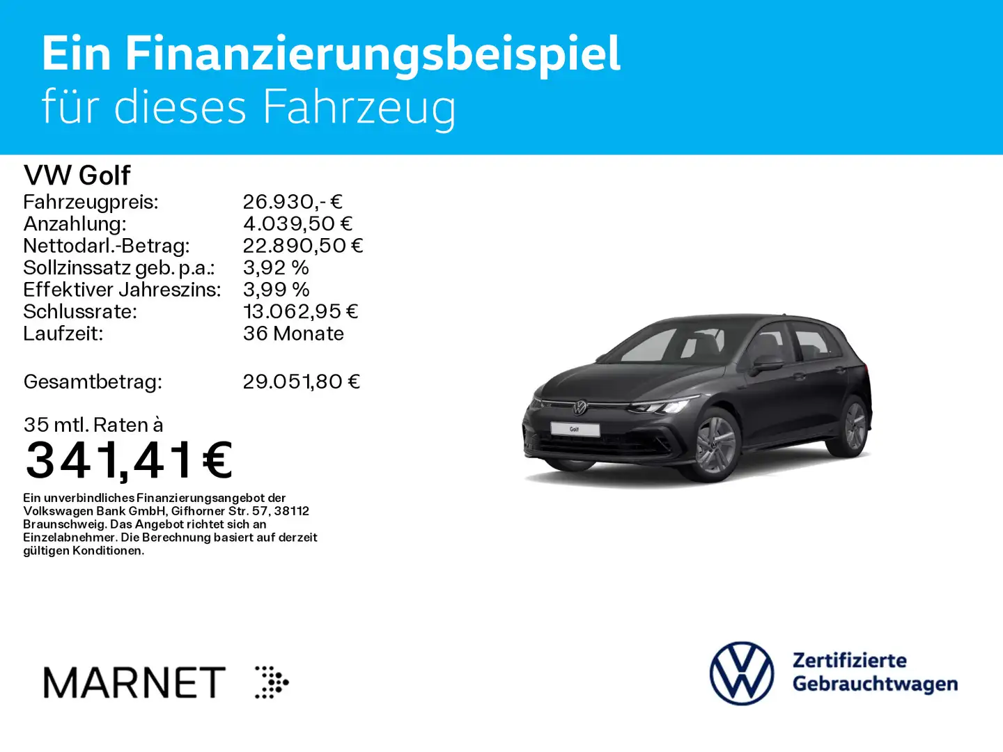 Volkswagen Golf VIII 2.0 TDI DSG R-Line*NAVI*Kamera*LED*FRO Gris - 2