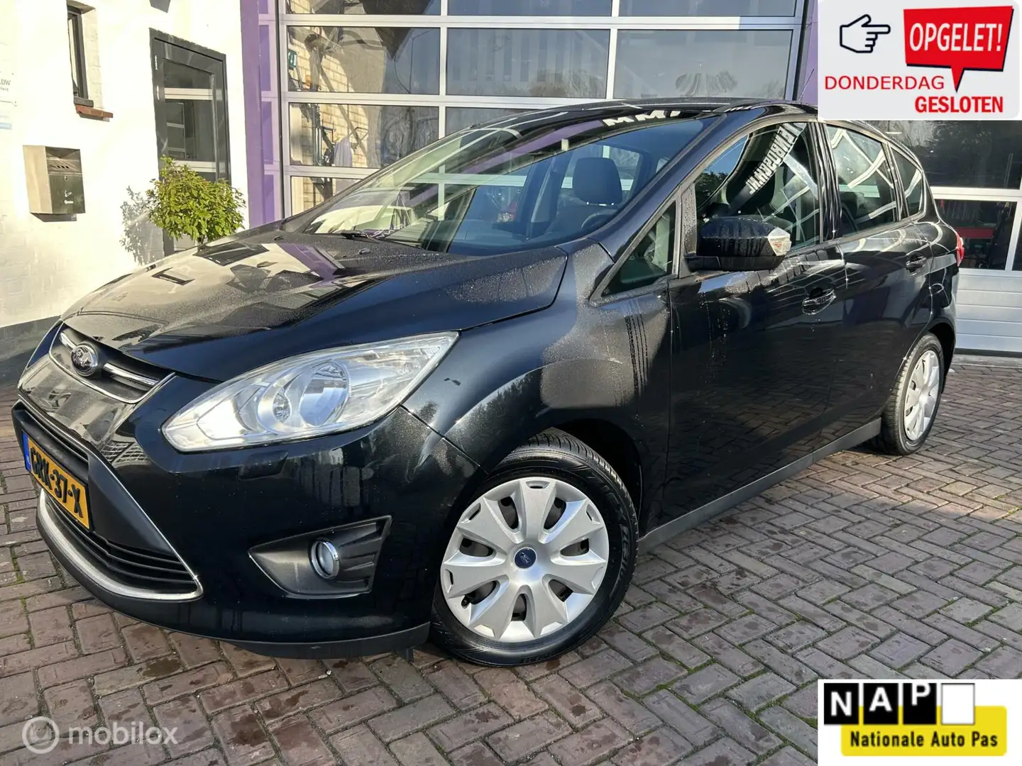 Ford C-Max 1.0 Ambiente * AIRCO * TREKHAAK Zwart - 1