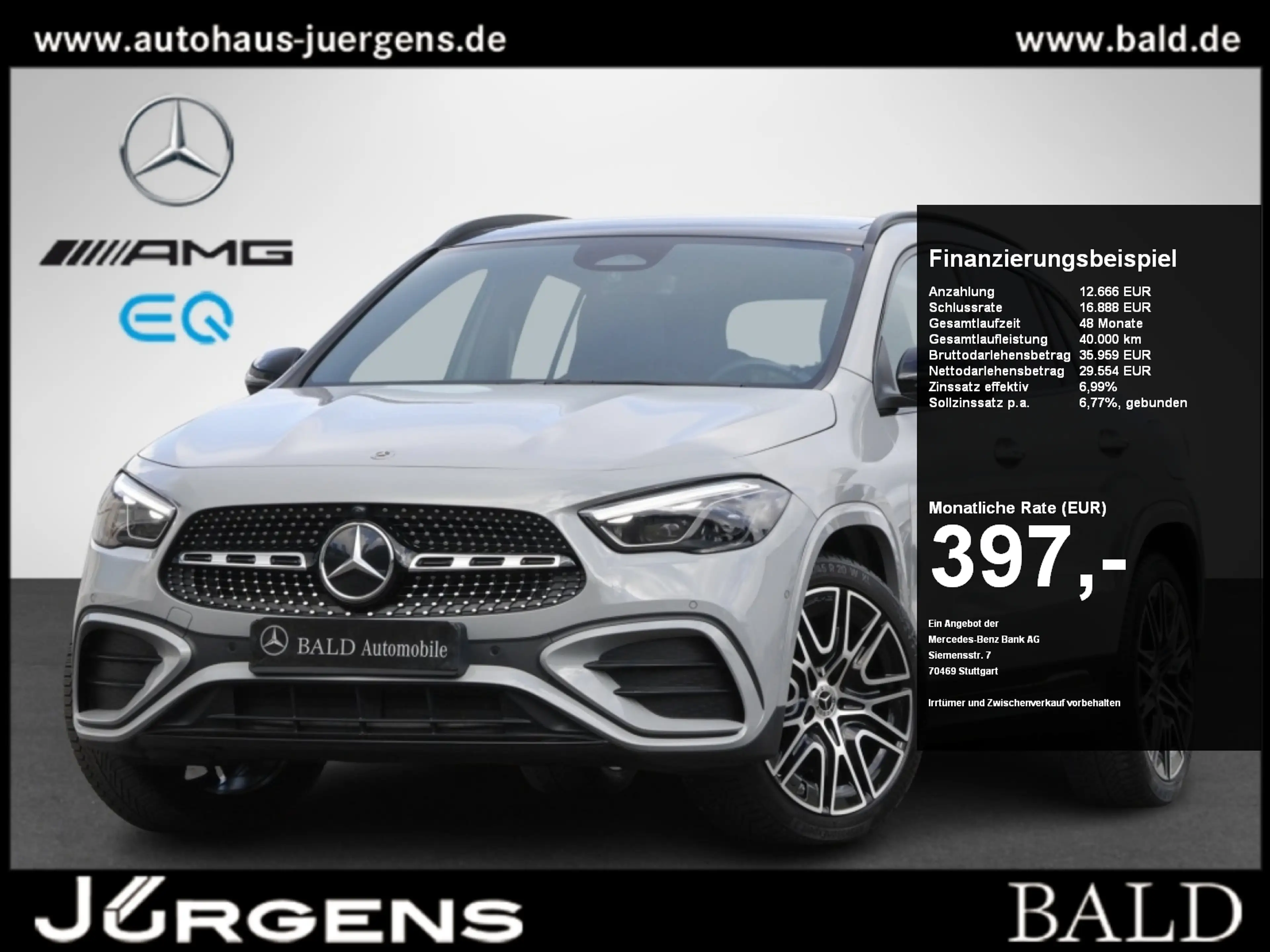 Mercedes-Benz GLA 220 d 4MATIC AMG-Sport+Pano+Distr+MLB+Night