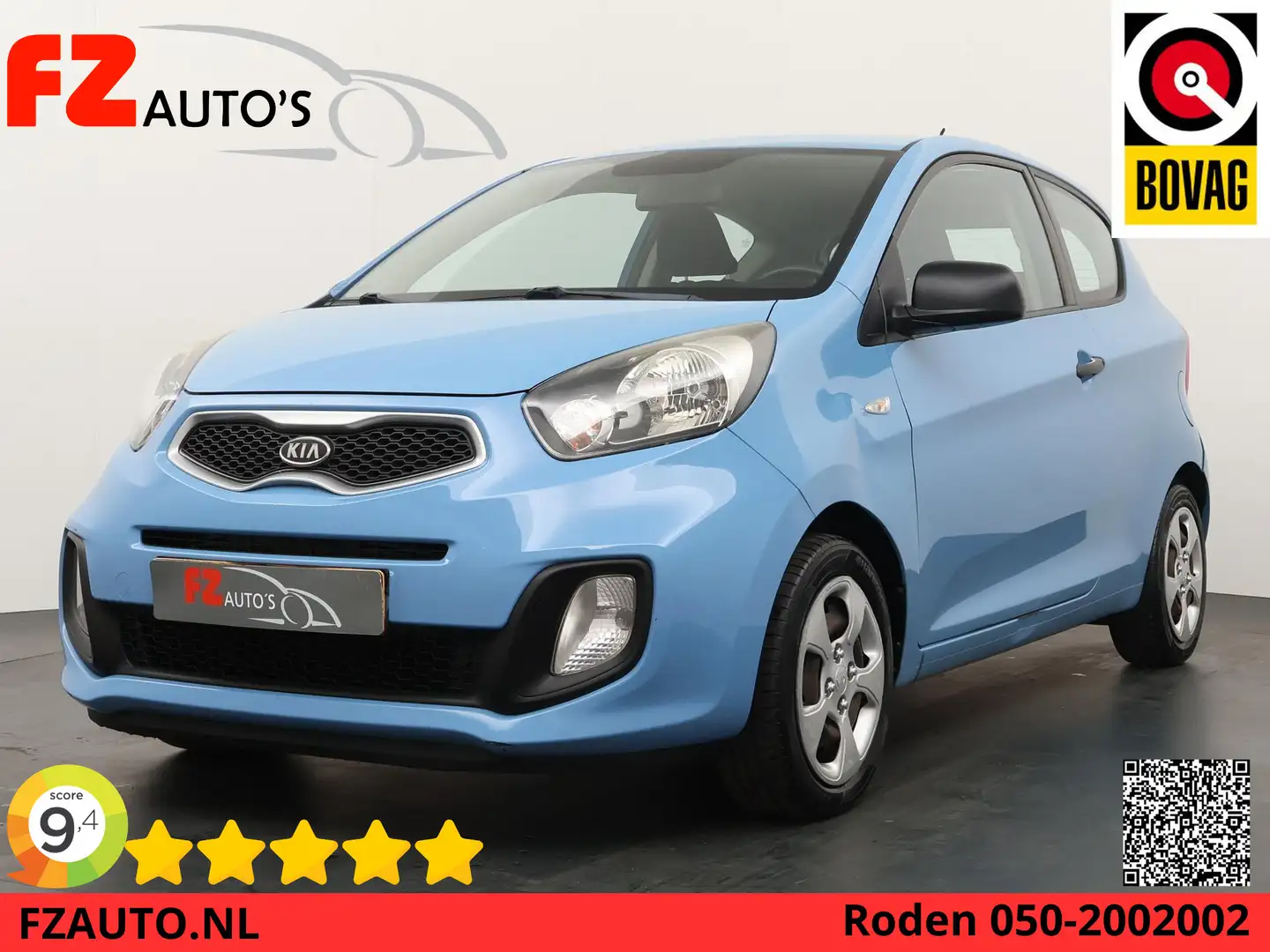 Kia Picanto 1.0 CVVT - Zeer Zuinig - Incl Nieuw APK - Meeneemp Blauw - 1