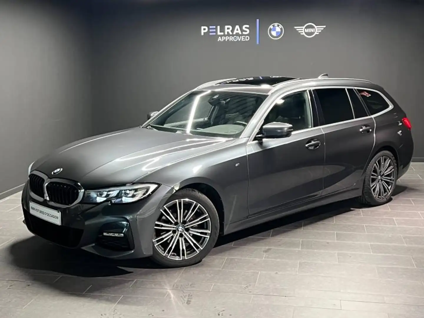 BMW 320 320dA MH xDrive 190ch M Sport Gris - 1