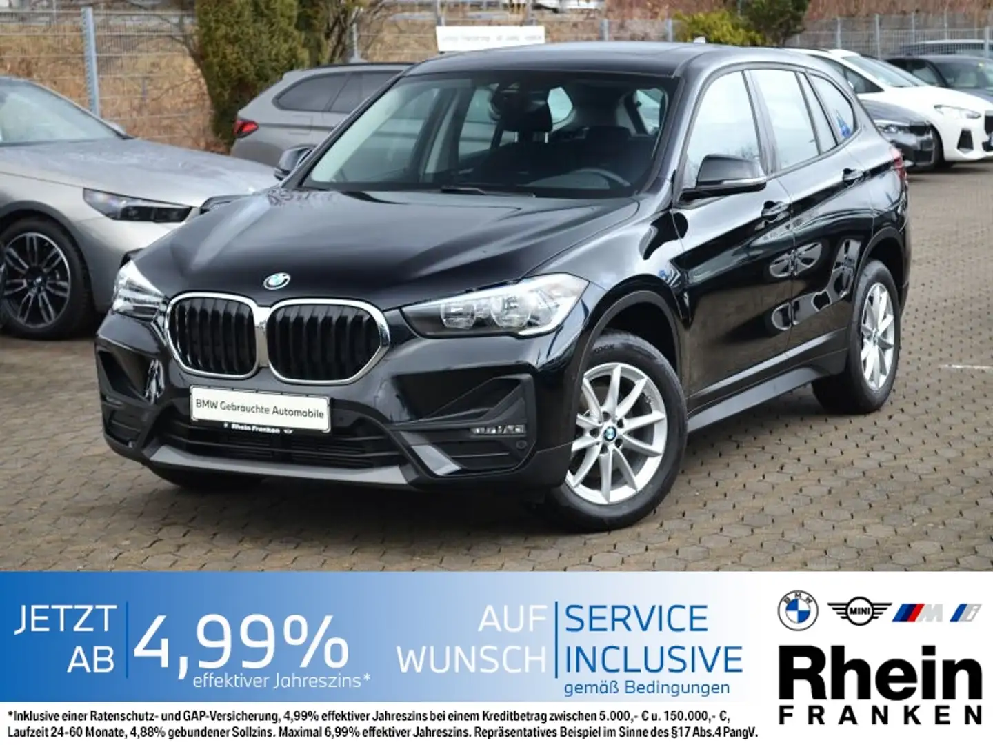 BMW X1 sDrive18d Advantage Panodach.Sportsitz.PDC Noir - 1