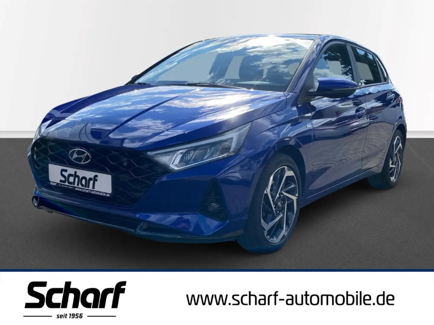 Hyundai i20 Intro Edition 48V Navi Klimaaut. SHZ Rückfahrkam. Blau - 1