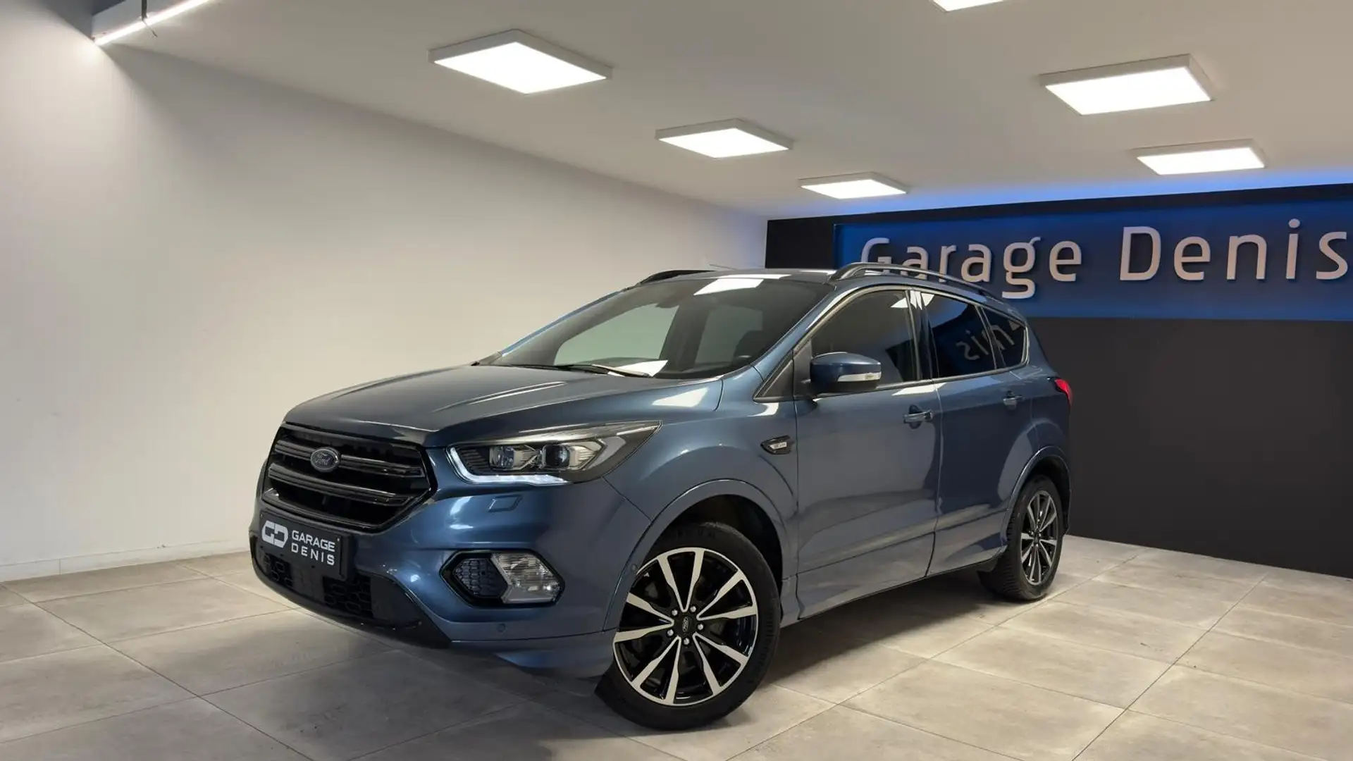 Ford Kuga 2.0 TDCi  ST-Line *GPS+CAMERA*LED*CUIR*GARANTIE* Bleu - 1