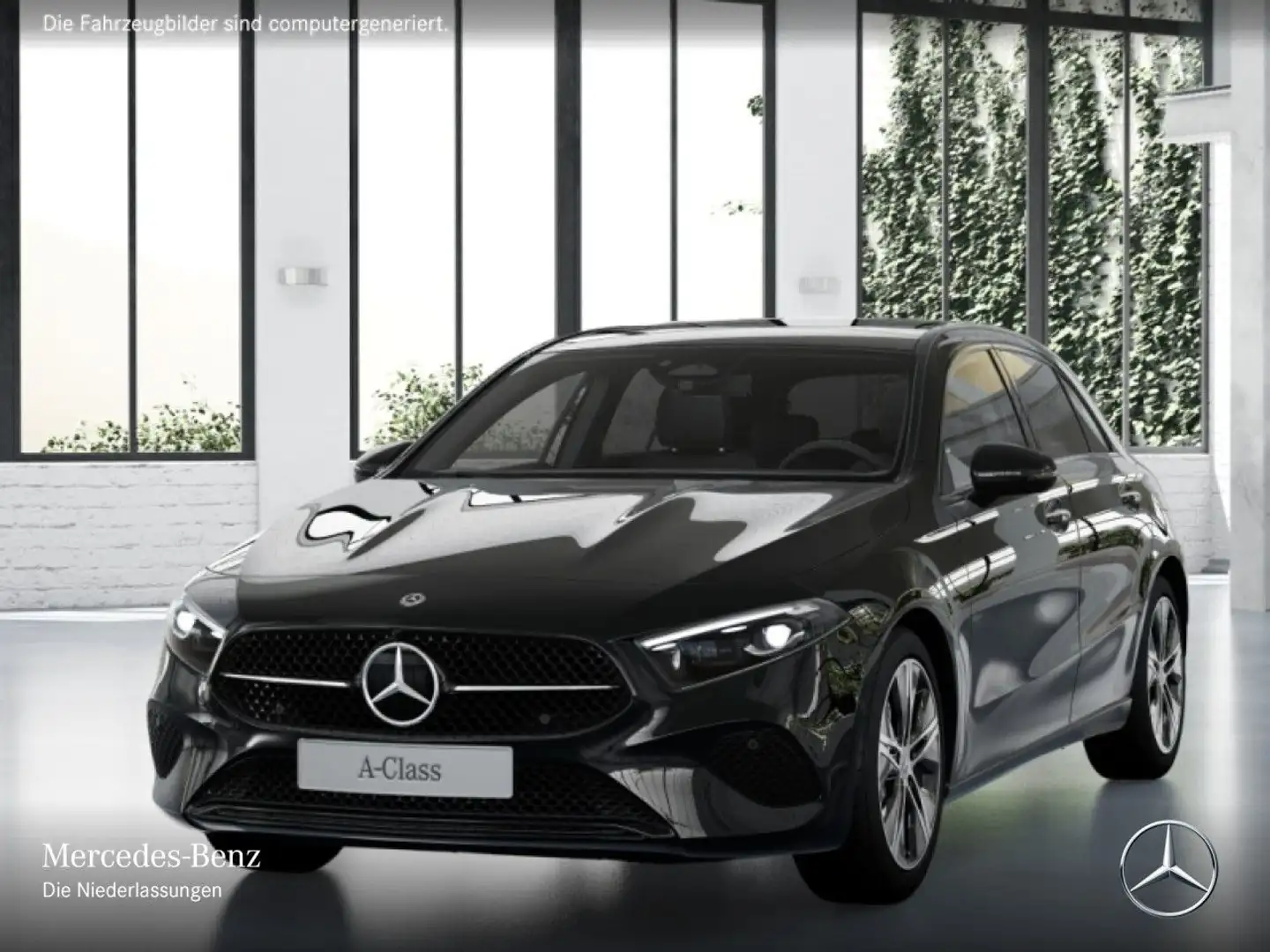 Mercedes-Benz A 250 4M PROGRESSIVE+NIGHT+PANO+MULTIBEAM+KAMERA Schwarz - 2