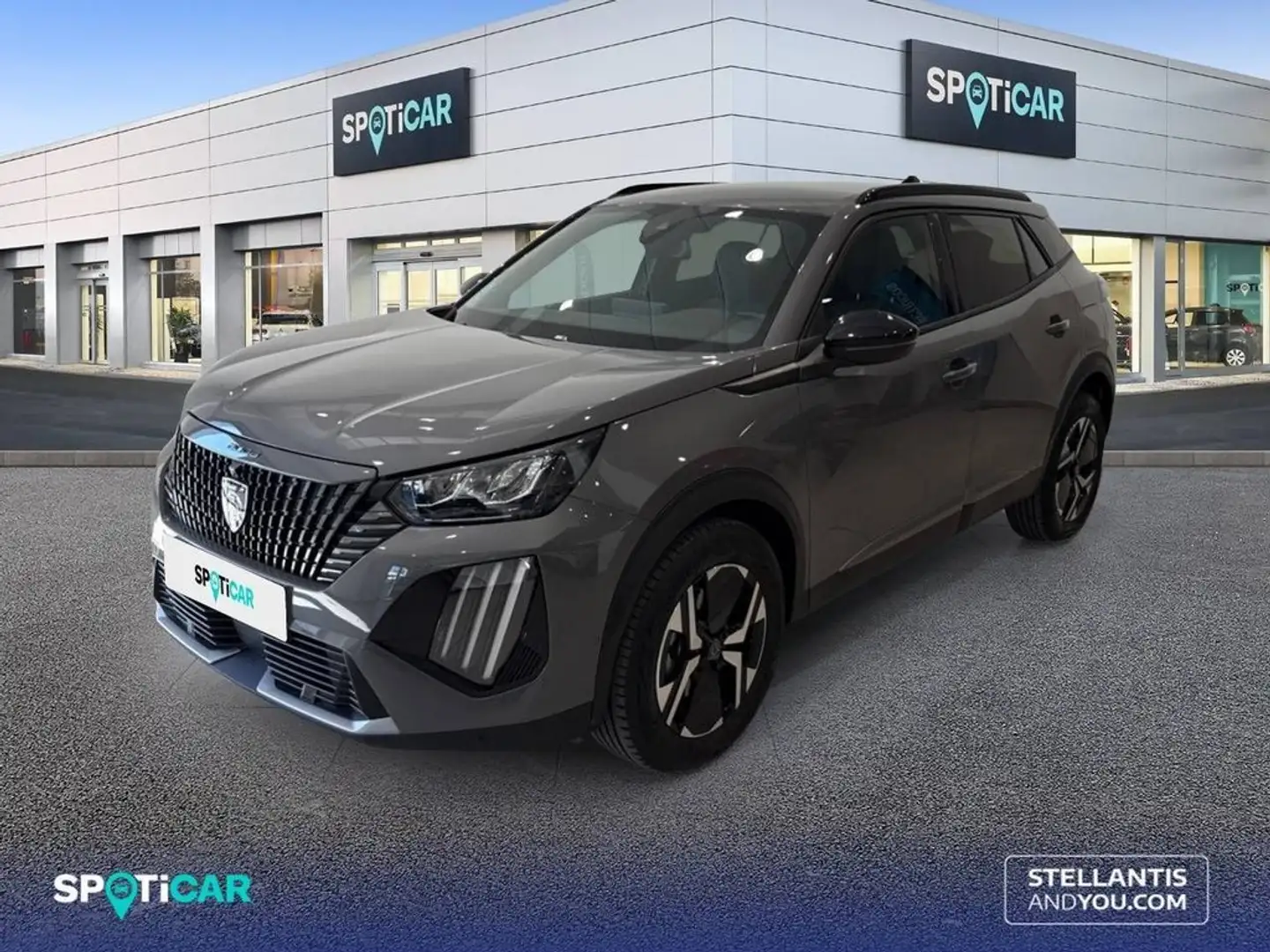 Peugeot 2008 N  Hybrid 136 eDCS6 Allure Gris - 1