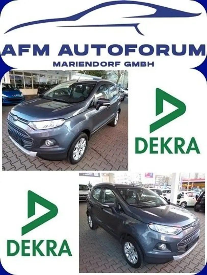 Ford EcoSport 1.0 EcoBoost TITANIUM --TÜV/AU 02/2026-- Grigio - 1