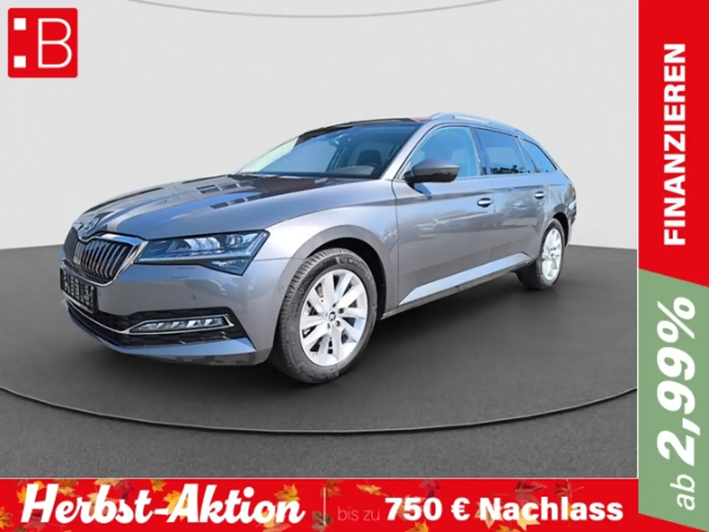 Skoda Superb Combi 2.0 TDI DSG Style MATRIX KAMERA NAVI Grau - 1