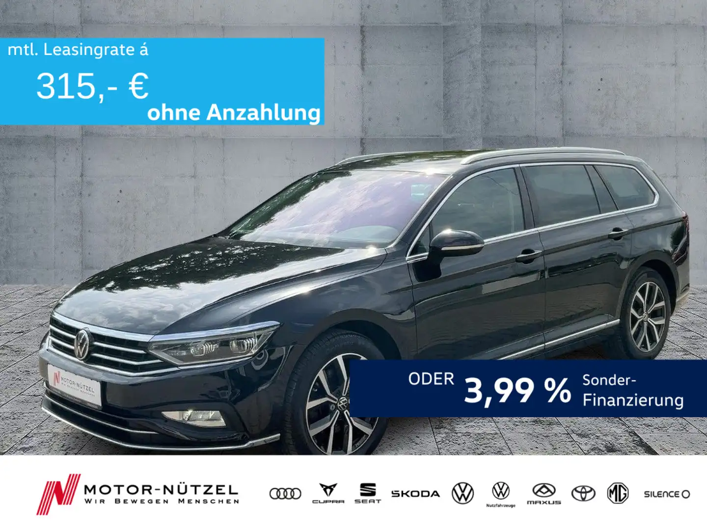 Volkswagen Passat Variant 2.0 TDI DSG 4M ELEGANCE IQ.MATRIX Noir - 1