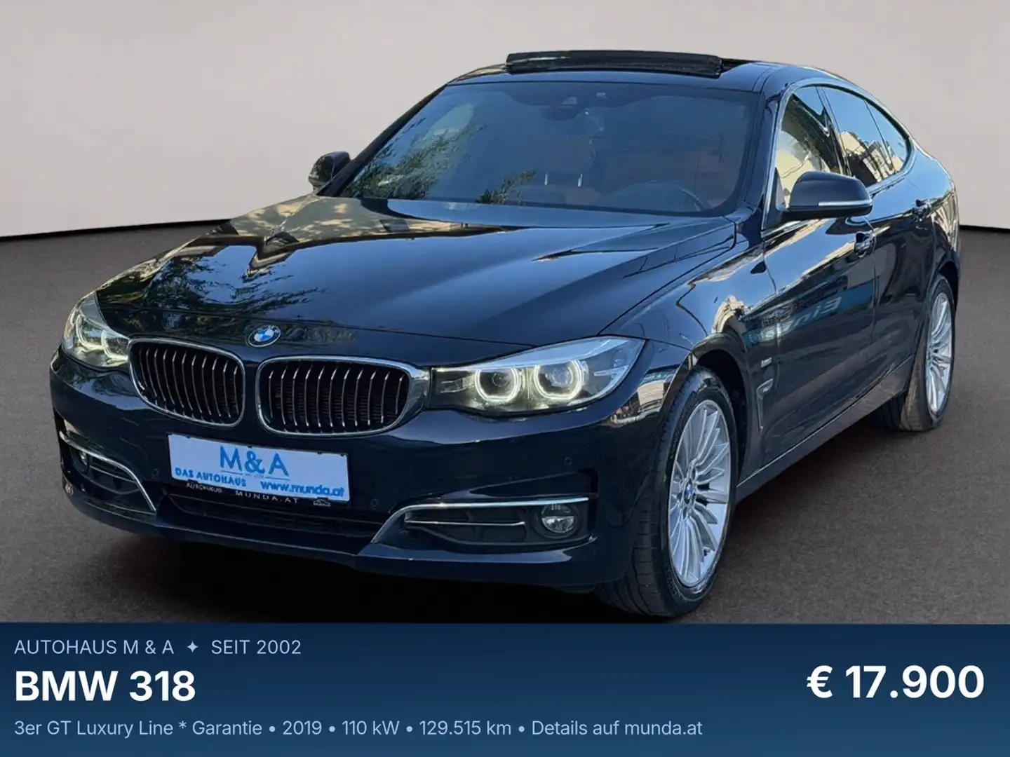 BMW 318 3er GT Luxury Line * Garantie Blau - 1