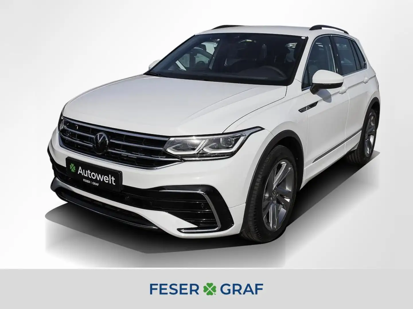Volkswagen Tiguan 1.5 TSI R-Line DSG AHK Matrix Navi RüKa Weiß - 1