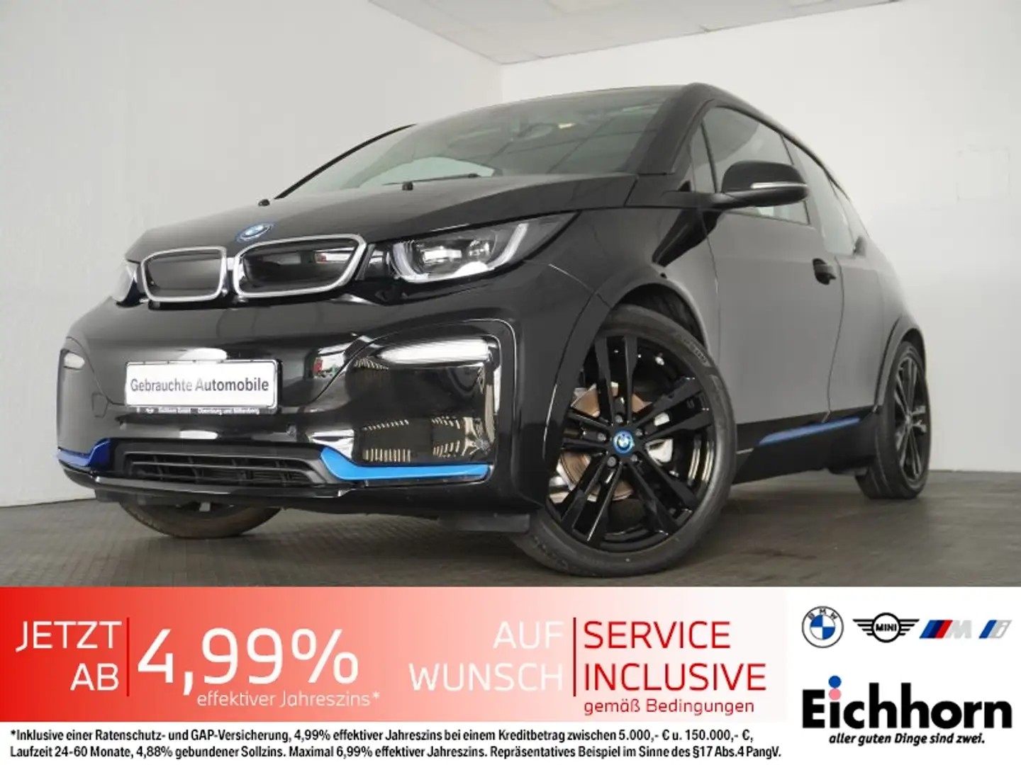 BMW i3 s 120 Ah *LEDER.NAVI.EGSD.RFK* Schwarz - 1