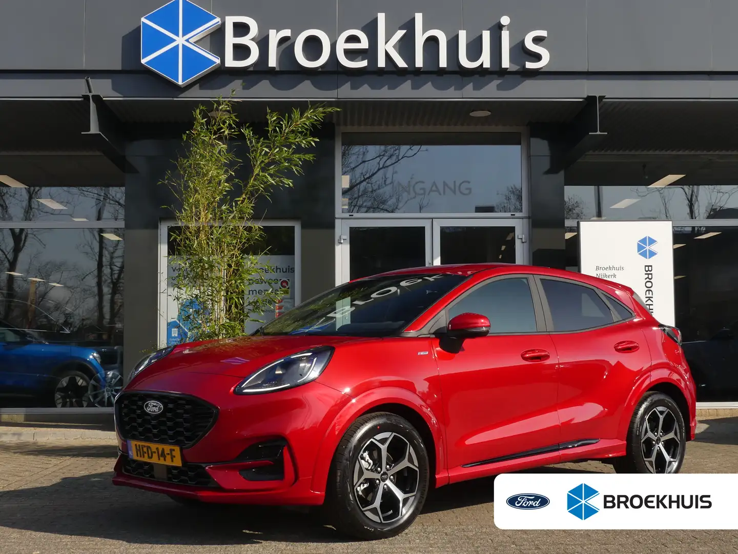 Ford Puma 1.0 EcoBoost Hybrid 125PK ST-Line | ELEKTRISCHE AC Rood - 1