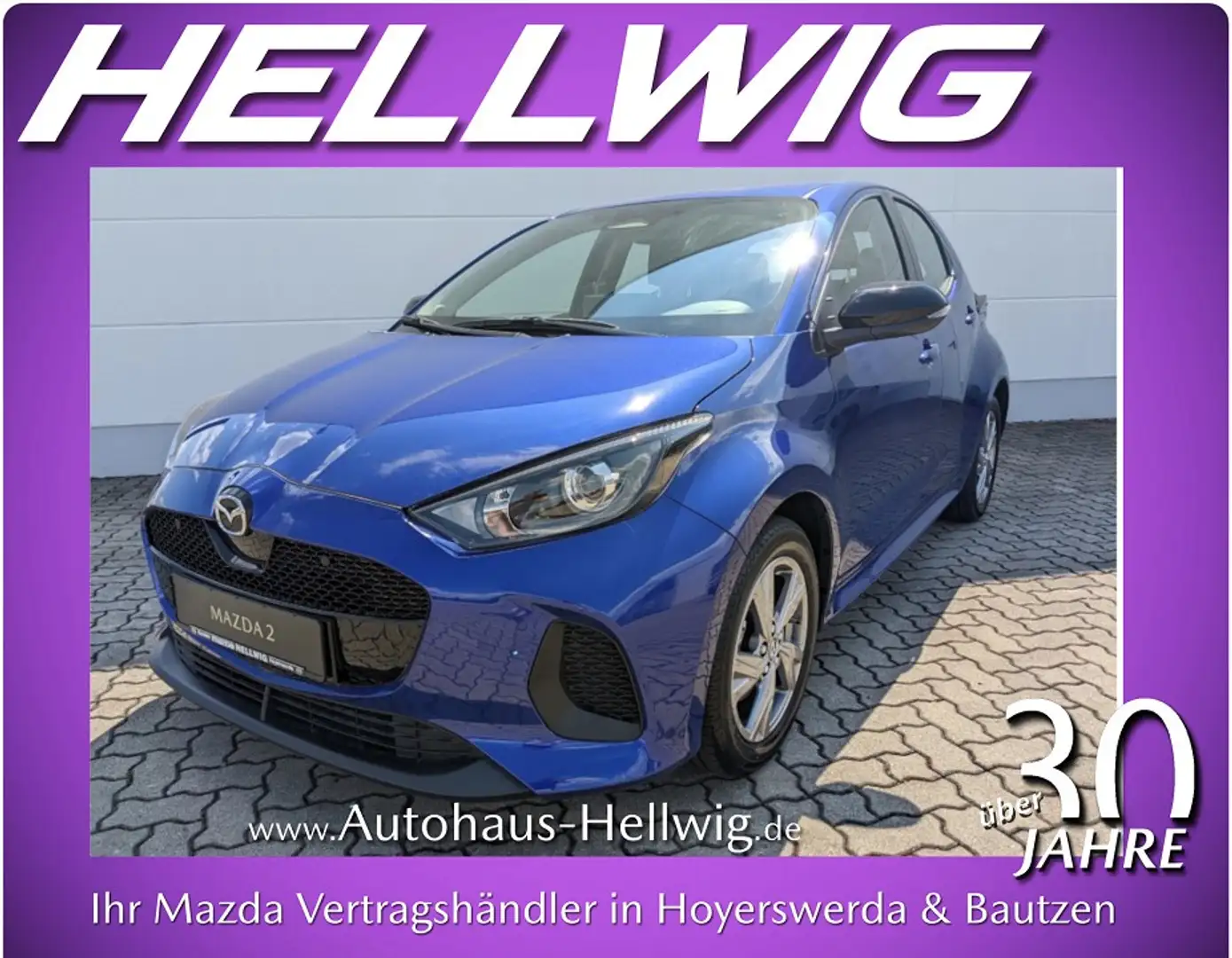 Mazda 2 Hybrid 1.5l VVT-i Exclusive LED Kamera NEU Weiß - 1