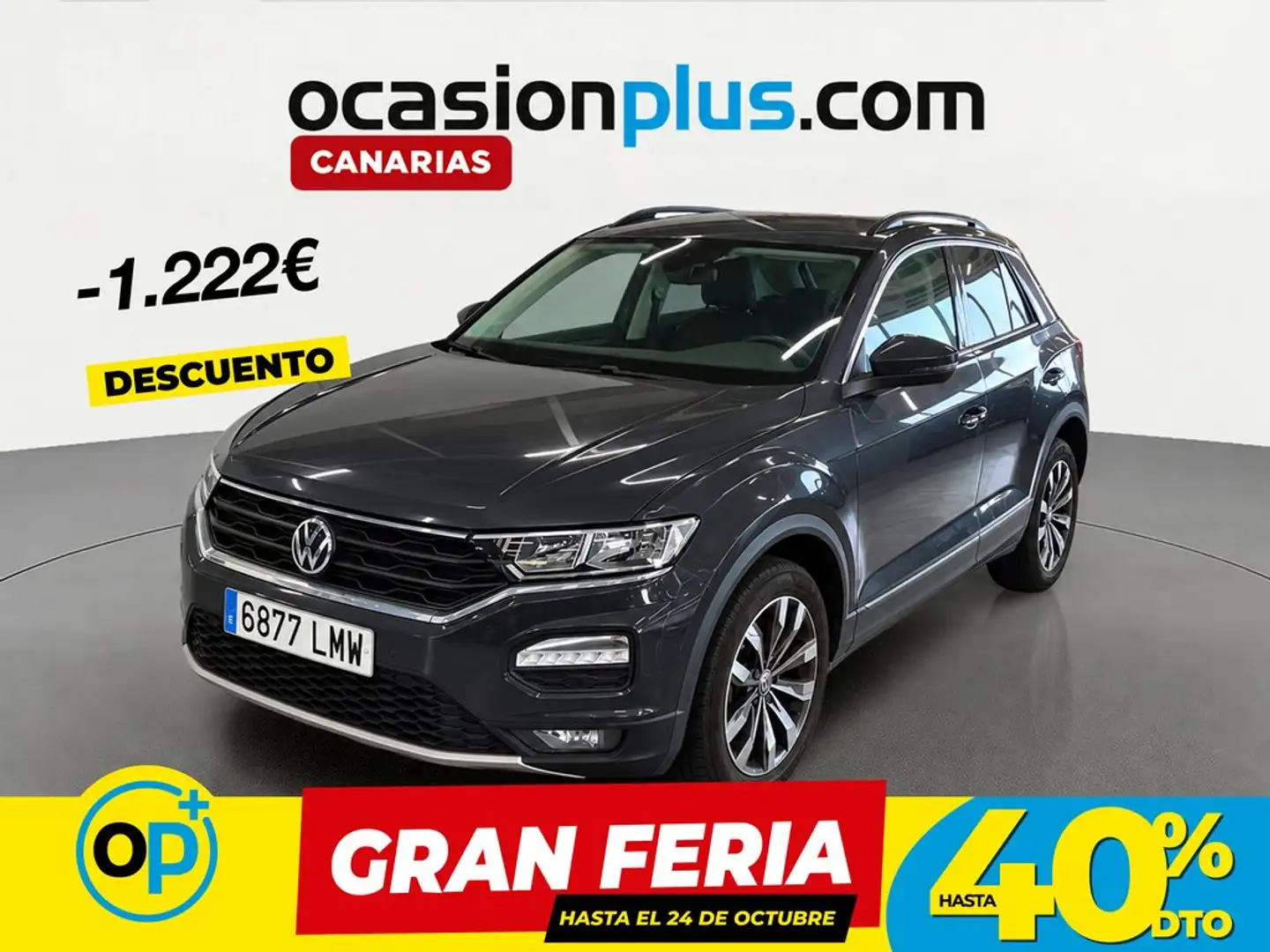 Volkswagen T-Roc 1.0 TSI Advance 81kW Gris - 1