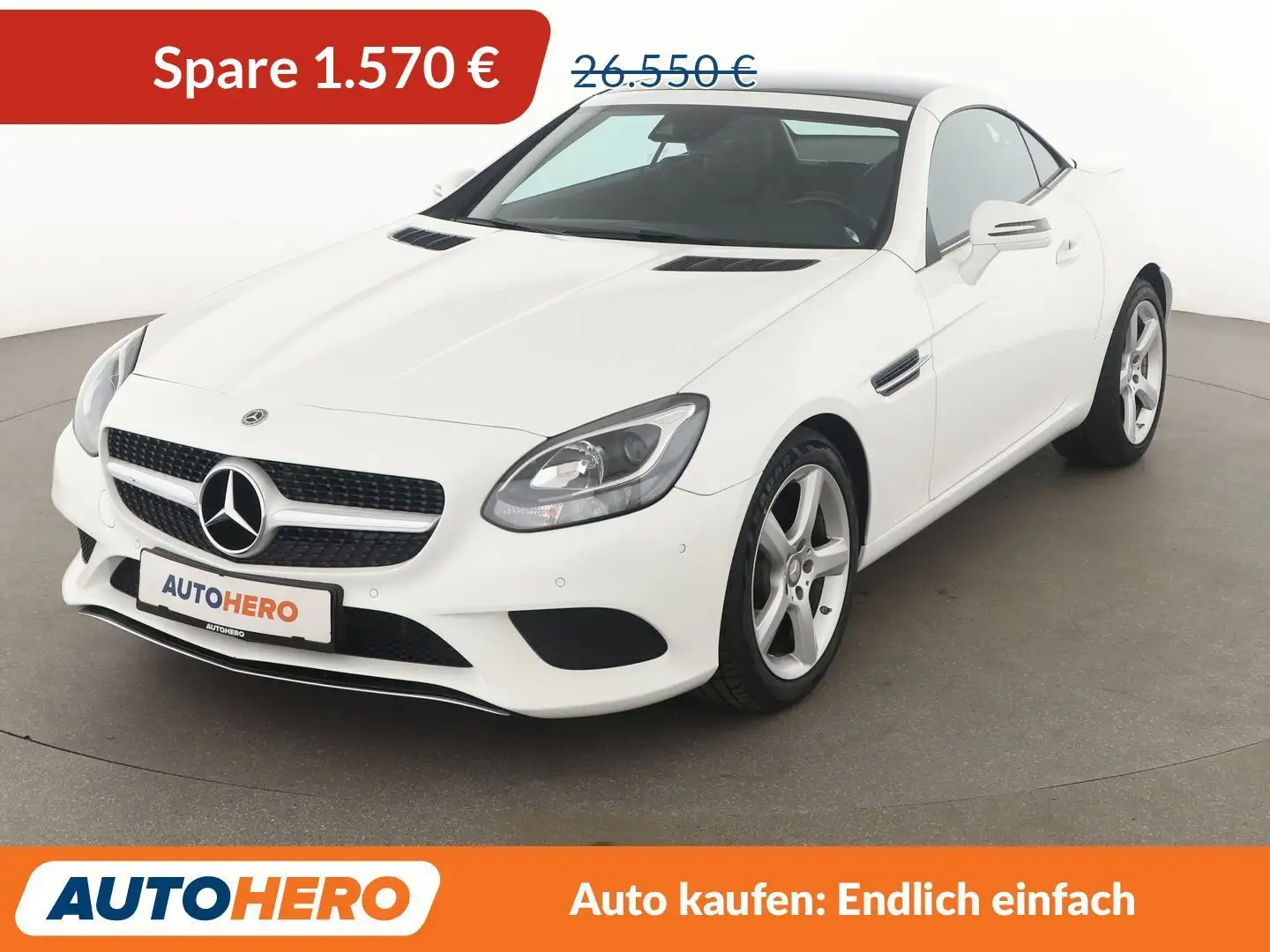 Mercedes-Benz SLC 200 200 CGI  Aut.*NAVI*PDC*SHZ* Biały - 1