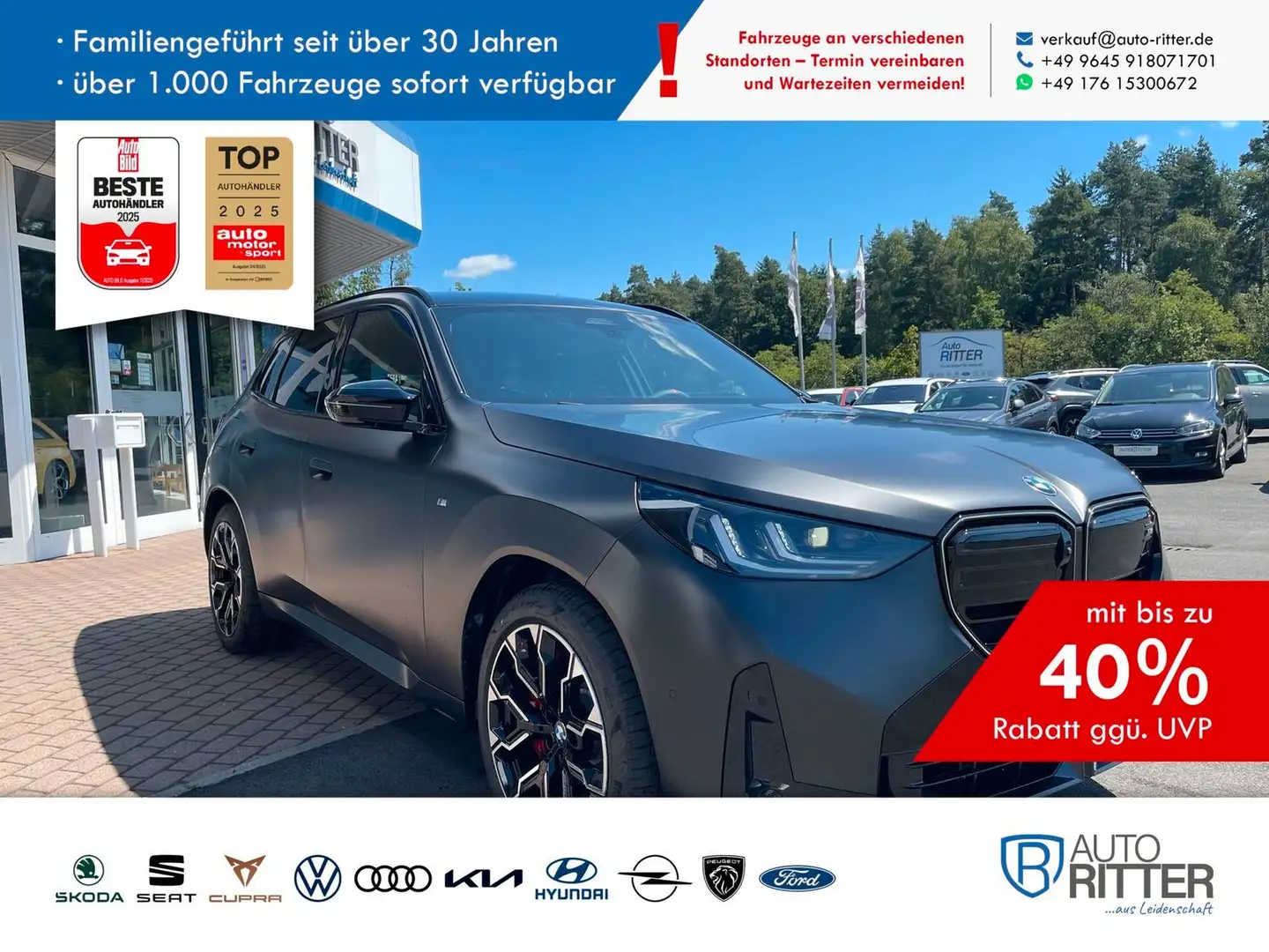 BMW X3 M50i xDrive H&K+Pano+AHK Gris - 1