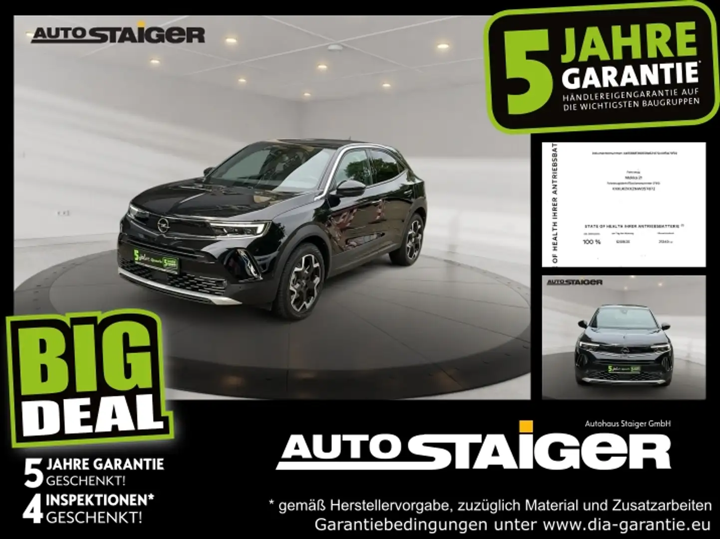 Opel Mokka-E Mokka e Ultimate Navi Sitzheizung Klimaauto Negro - 1