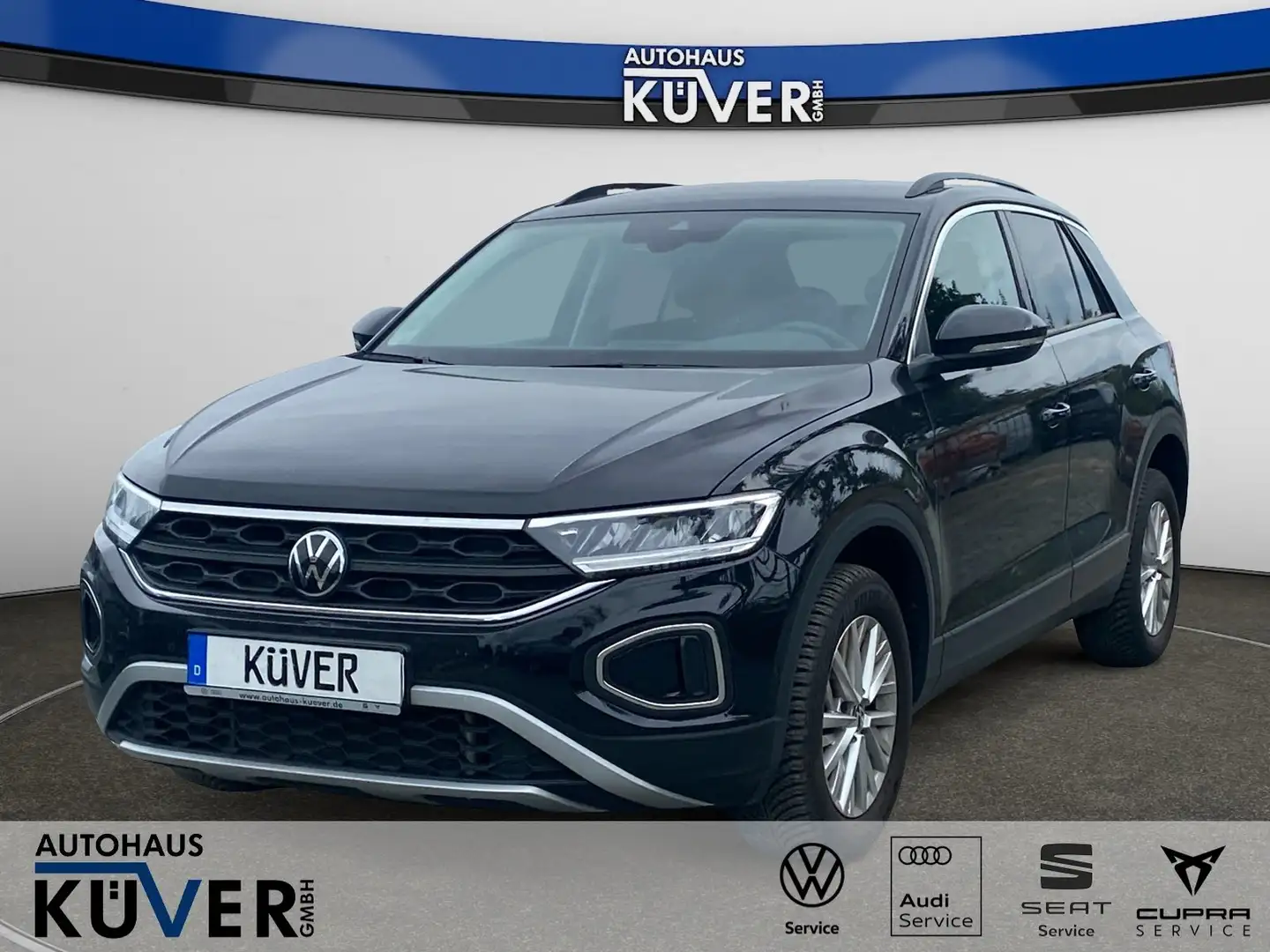 Volkswagen T-Roc Life 1.5 TSI DSG LED+ACC+Einparkh.+16 AUT Schwarz - 1