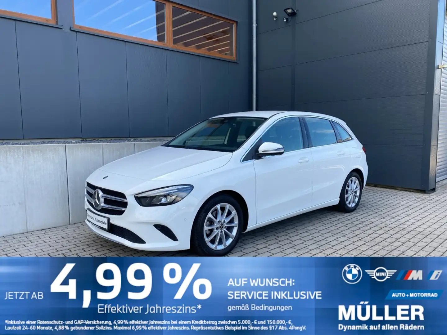 Mercedes-Benz B 180 7G Progressive AHK/NAVI+/LED+/SH/8Fac AHK/NAVI+/LE Blanco - 1