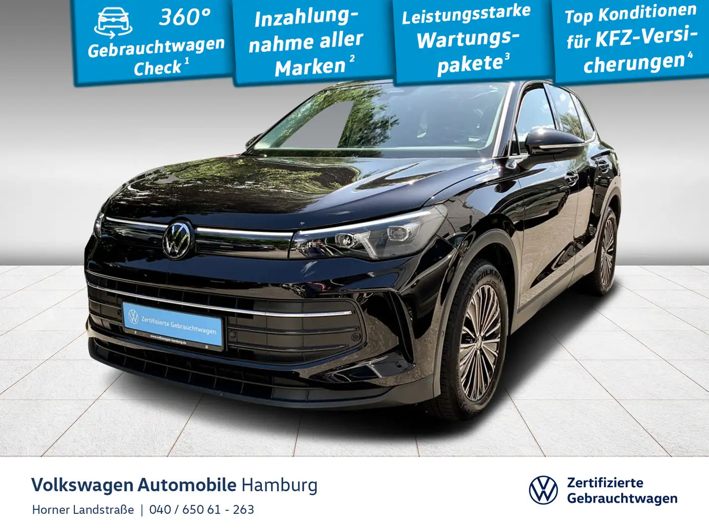 Volkswagen Tiguan Life 1.5 eTSI DSG Sitzheizung AHK CarPlay Schwarz - 1