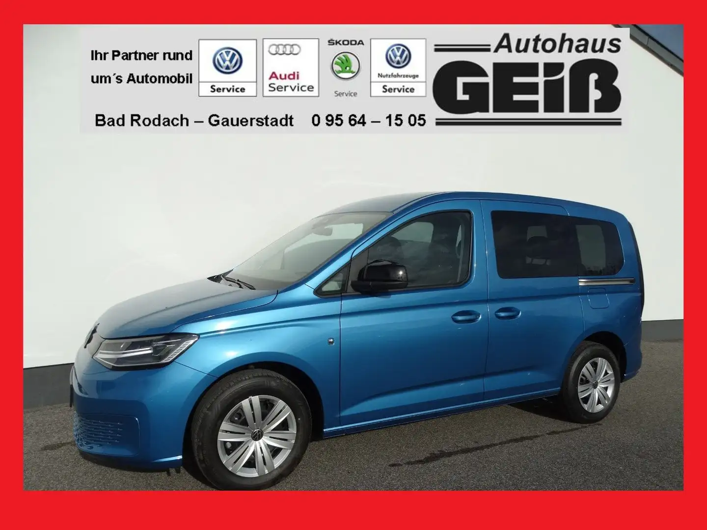 Volkswagen Caddy 1.5 TSI LED/Shz/GRA/PDC/MFL/4J.Garan Blau - 1
