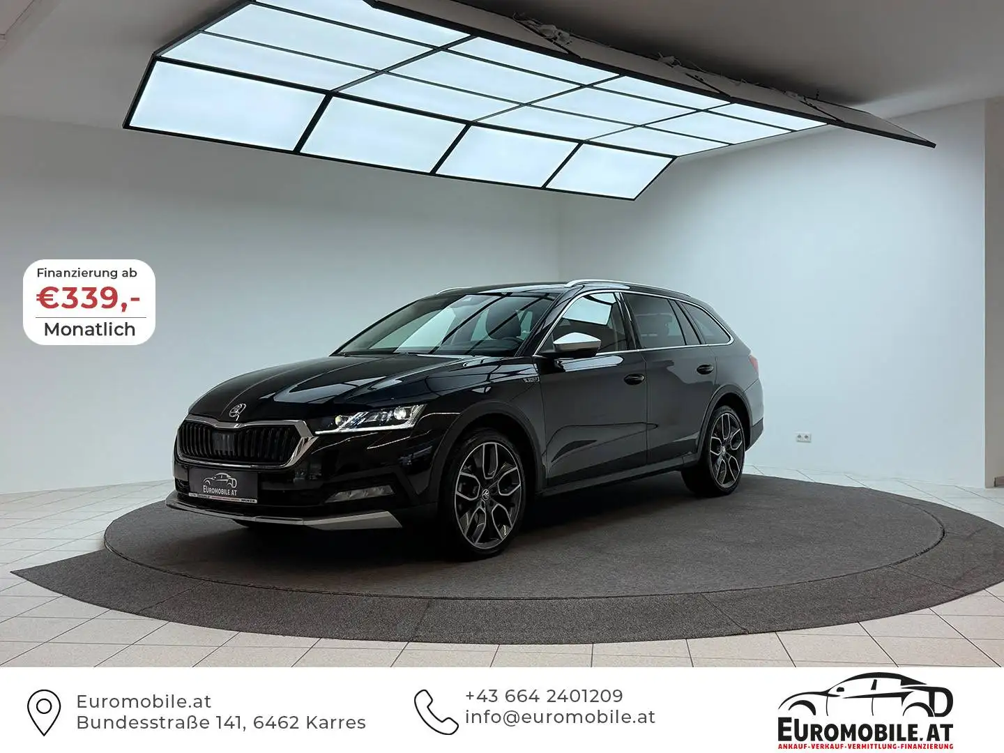Skoda Octavia Scout 4x4 *AHK*Standhzg*19-Zoll*ACC*Memory*LED*HUD*Virtual* Schwarz - 1