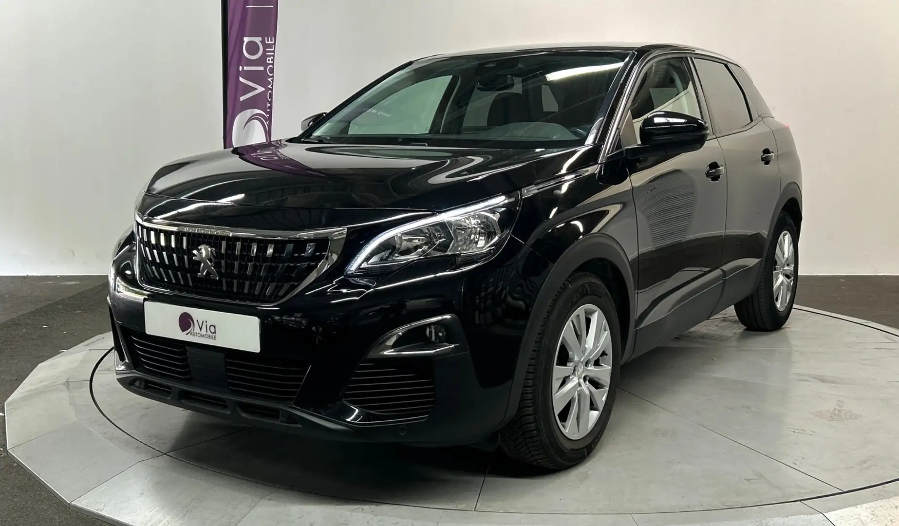 Peugeot 3008 BlueHDi 130ch S\u0026amp;S BVM6 Active Business / Caméra AR / CarPlay Noir - 1