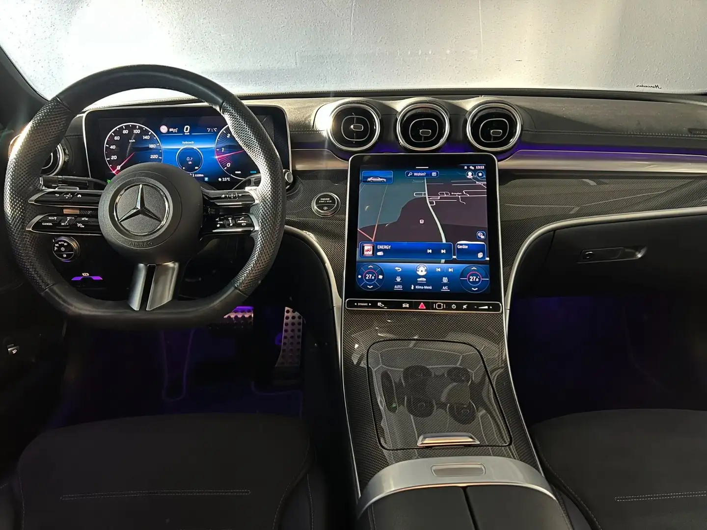 Mercedes-Benz C 220 d Lim. AMG-LINE/LED/AHK/AMBI+/DISTRONIC+ Bleu - 2