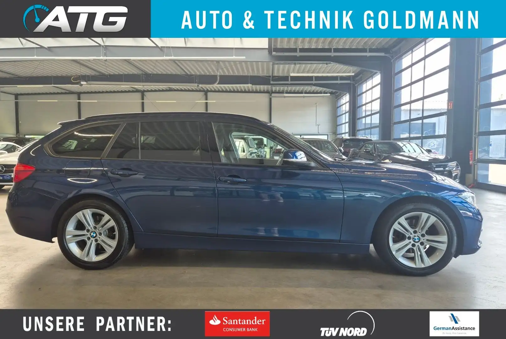 BMW 320 i TOURING SPORTLINE NAVI LED PANO ACC SHZ AHK Bleu - 1