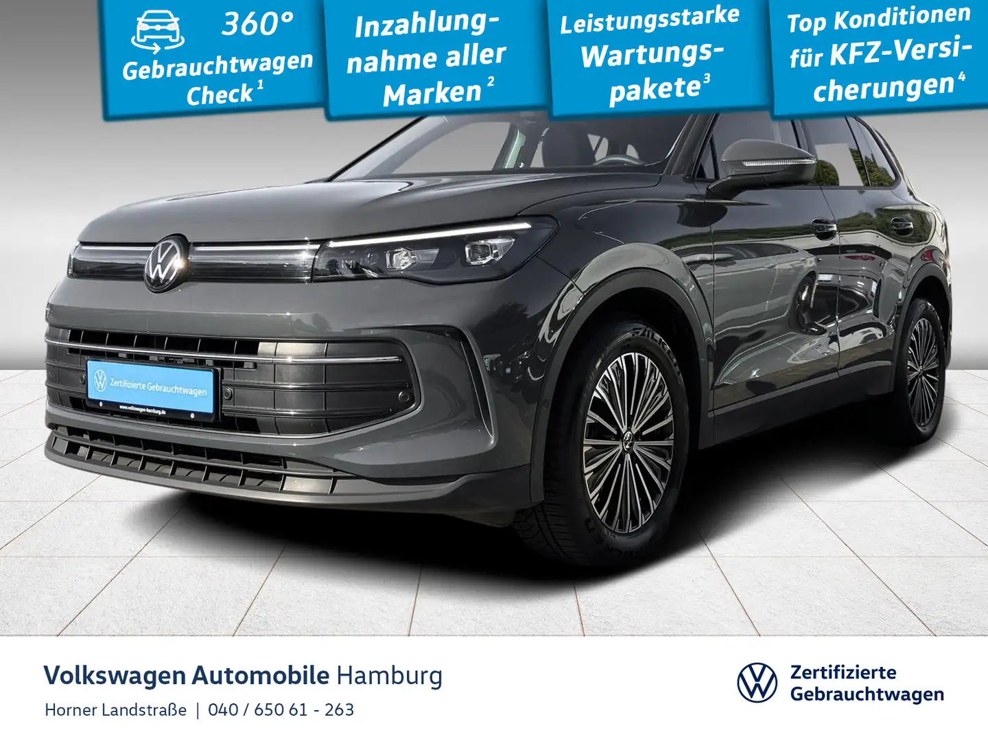 Volkswagen Tiguan Life 1.5 eTSI DSG Sitzheizung PDC CarPlay Grau - 1