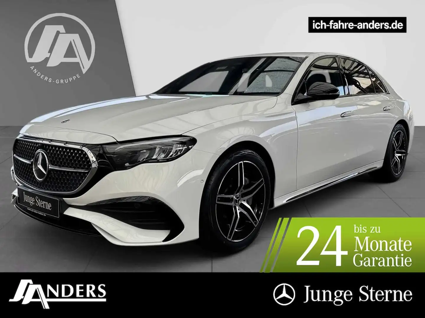 Mercedes-Benz E 220 d AMG Adv+MBUX+Night+Distr+LED+Kam+Apple Weiß - 1