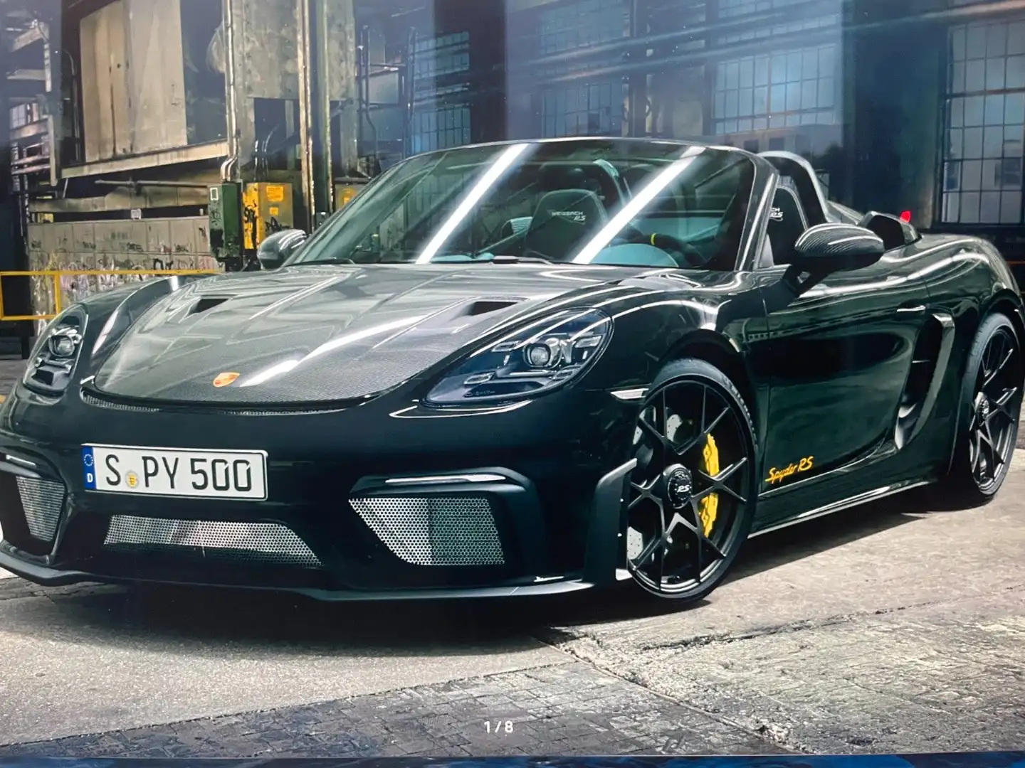 Porsche Boxster BOXSTER 718 SPYDER RS WEISSACH KERAMIK LIFT 2025 Czarny - 1