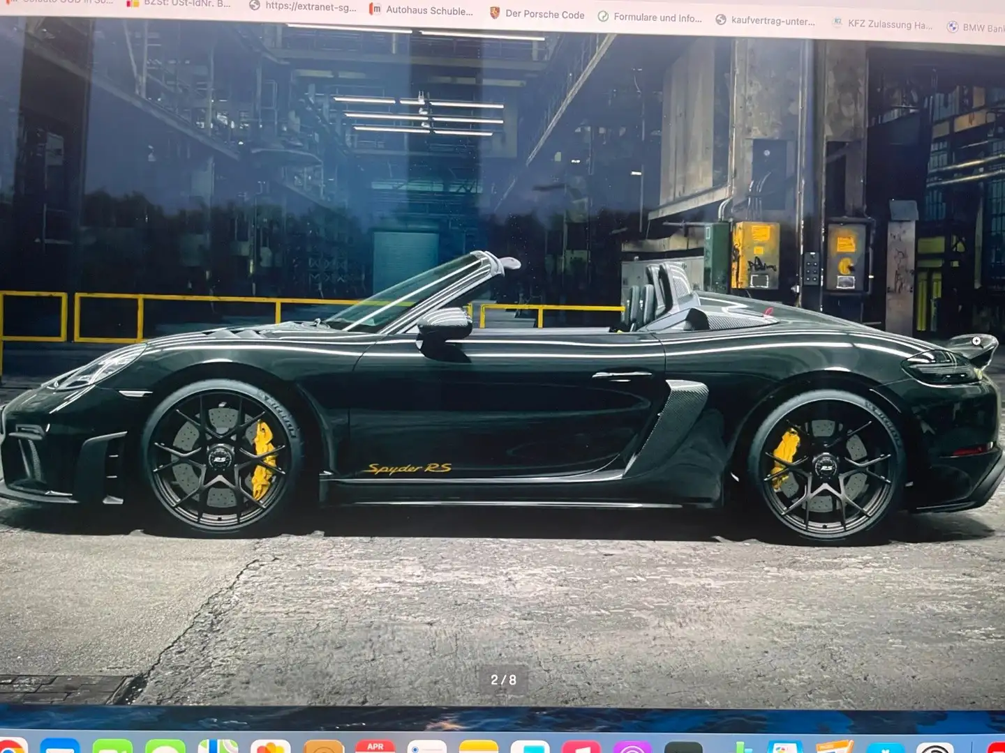 Porsche Boxster BOXSTER 718 SPYDER RS WEISSACH KERAMIK LIFT 2025 Czarny - 2