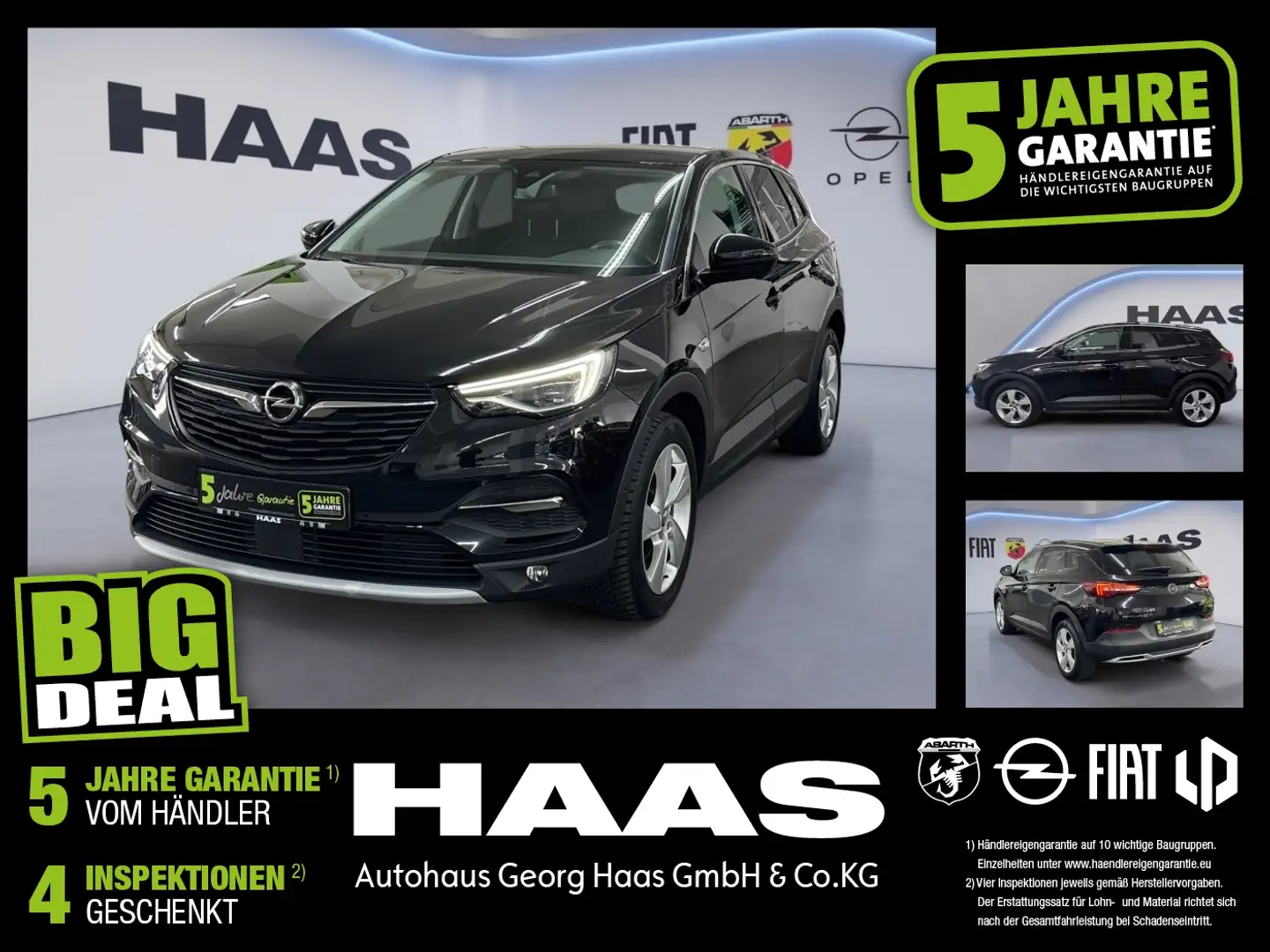 Opel Grandland X 1.2 Turbo Innovation Vollausstattung Negro - 1