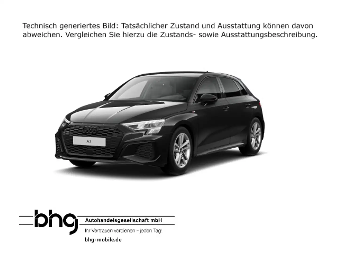 Audi A3 35 TFSI Sportback S line Schwarz - 1