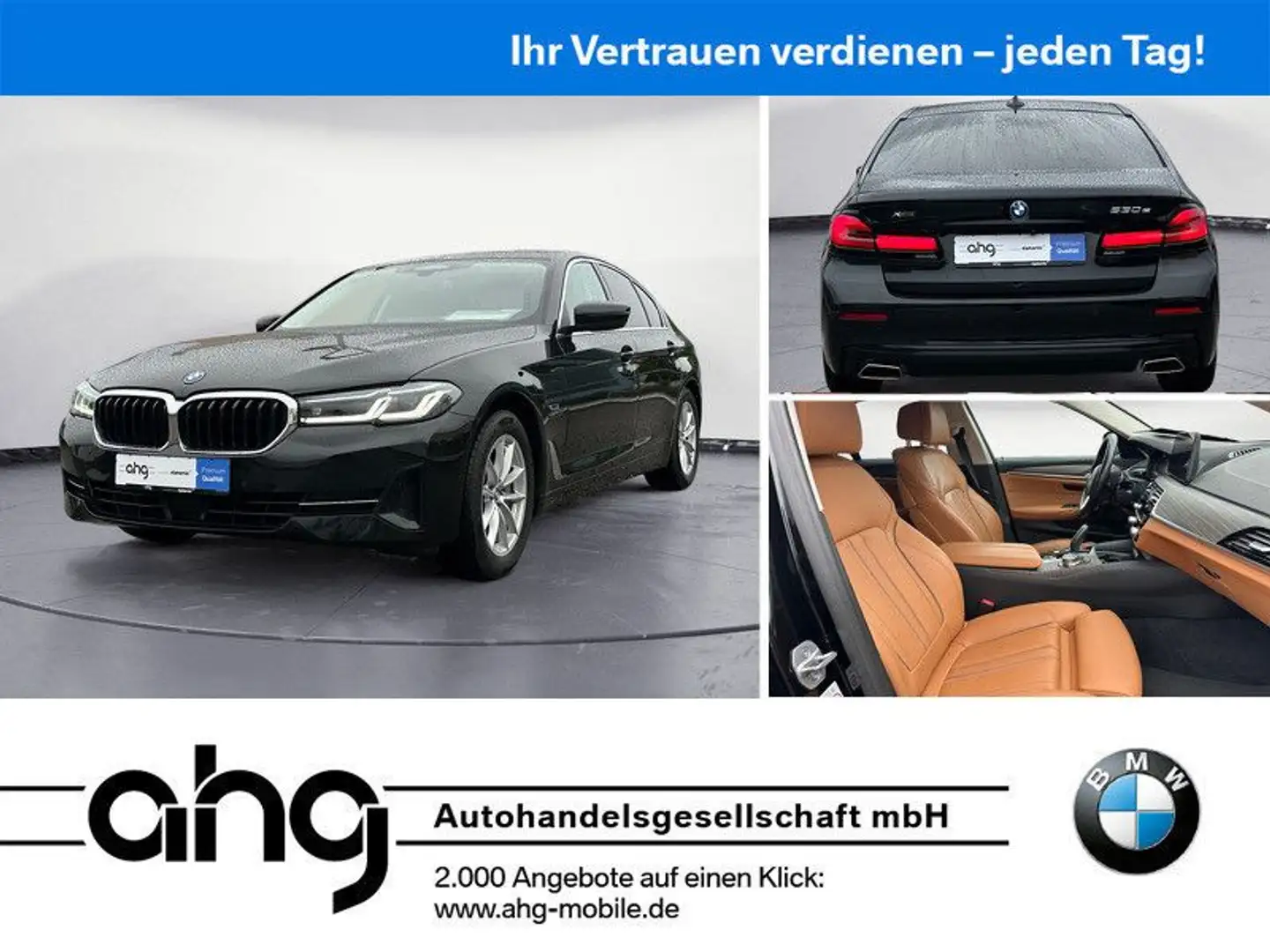 BMW 530 e xDrive Aktive Geschw. Head Up Laserlicht AH Schwarz - 1