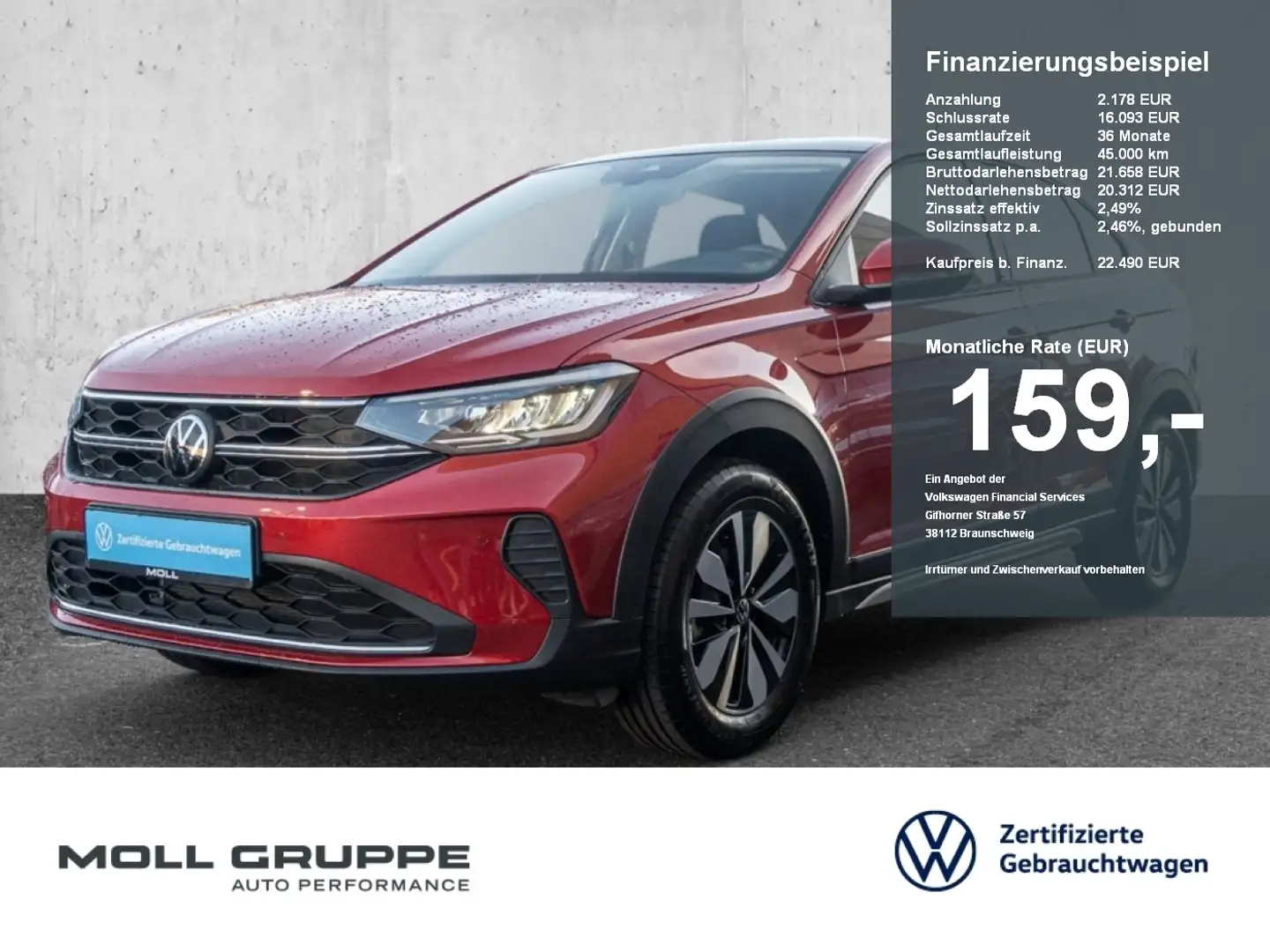 Volkswagen Taigo 1.0 TSI Life Move Rot - 1