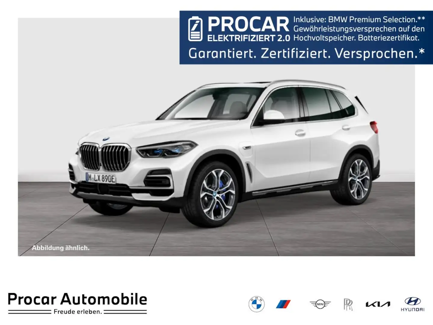 BMW X5 xDrive45e xLine HUD PANO ACC AHK NAVI LED Weiß - 1