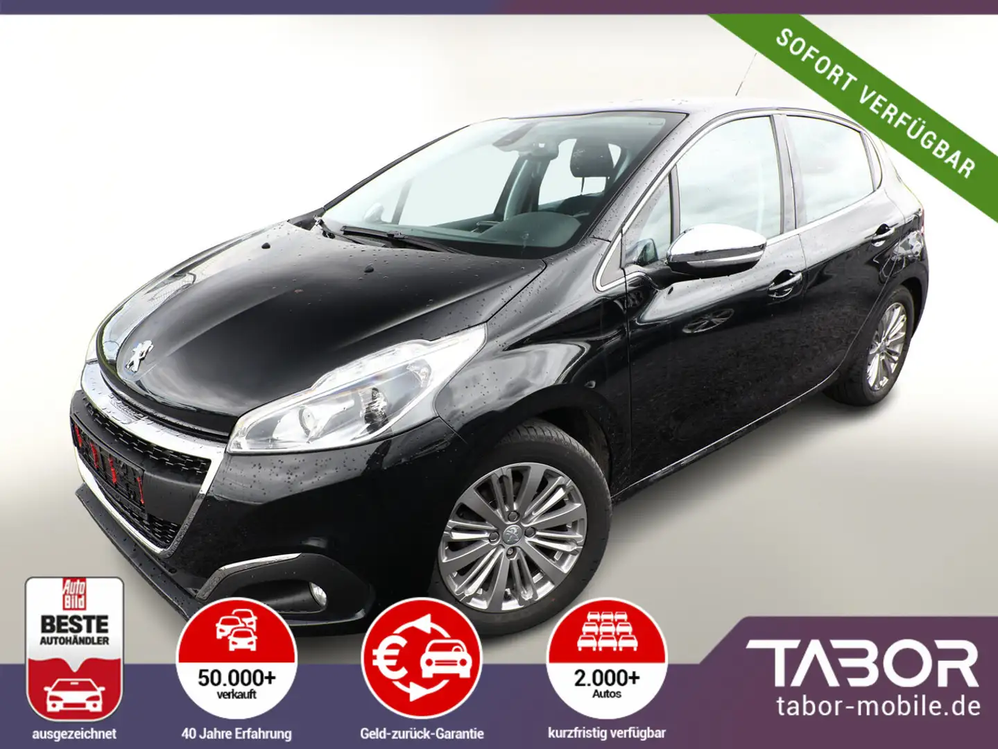 Peugeot 208 1.2 PureTech 110 Aut. Allure Nav SHZ PDC 16Z Schwarz - 1