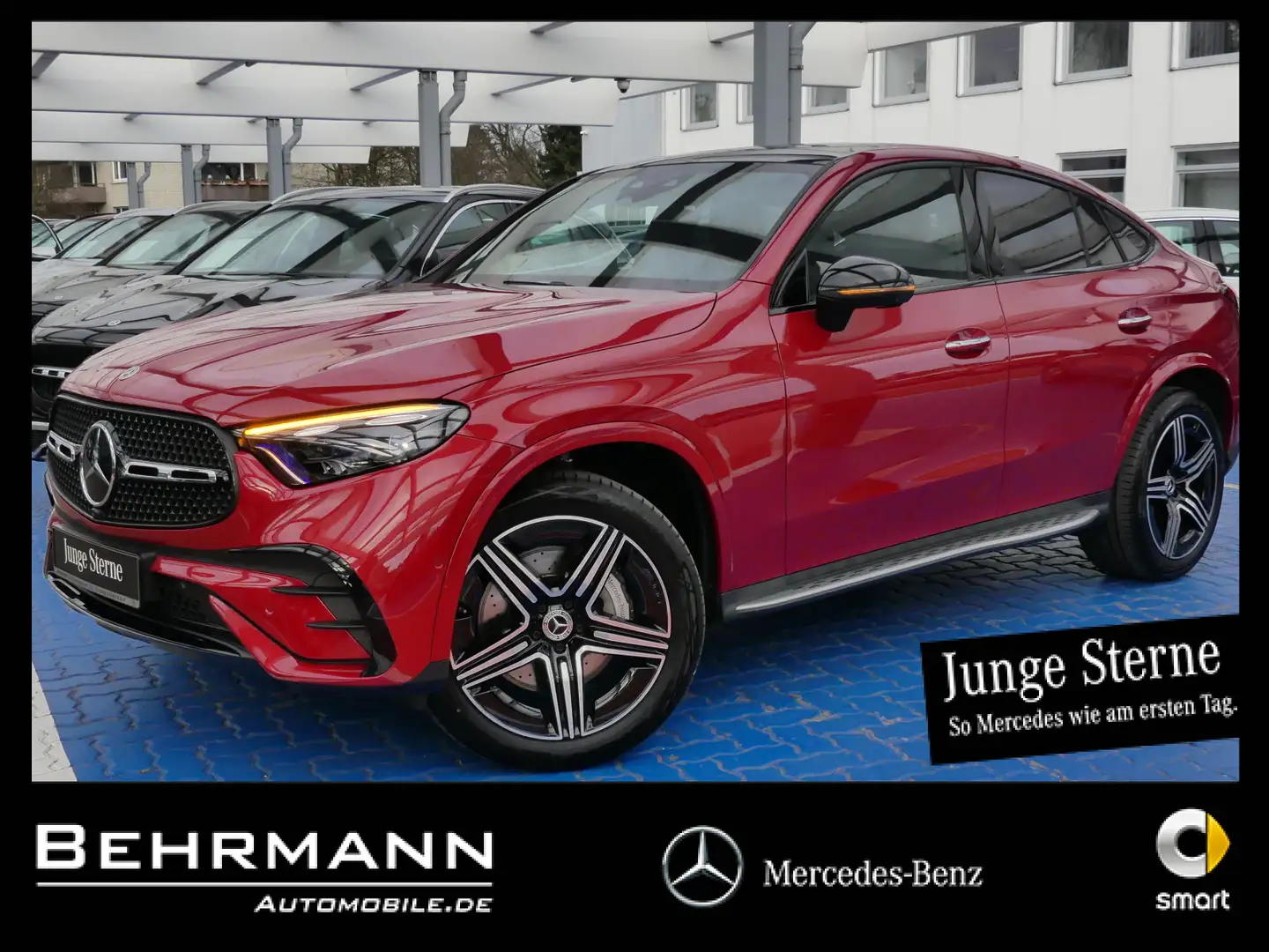 Mercedes-Benz GLC 300 GLC 300 AMG 4M Coupé ++360°+Distronic+Panorama++ Rot - 1