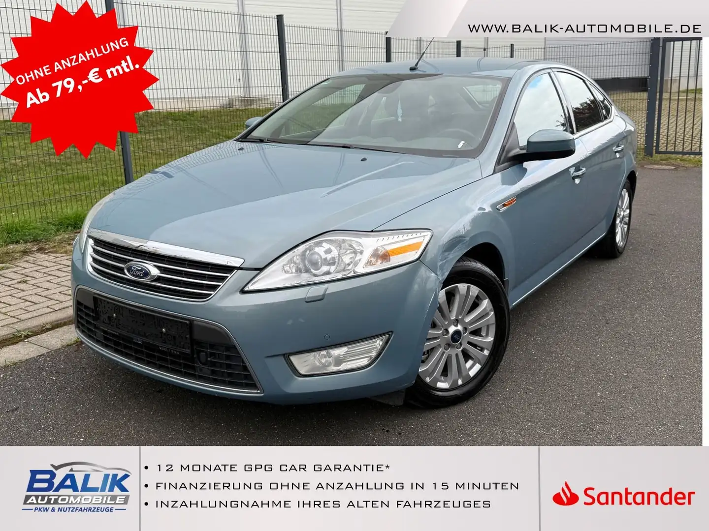 Ford Mondeo Lim. Ghia*1.HAND*8X BEREIFT*KLIMAAUTOMATI Blau - 1