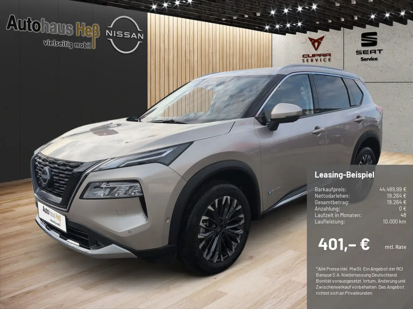 Nissan X-Trail 1.5 e-Power e-4orce Tekna+ 360° PANO Beige - 1