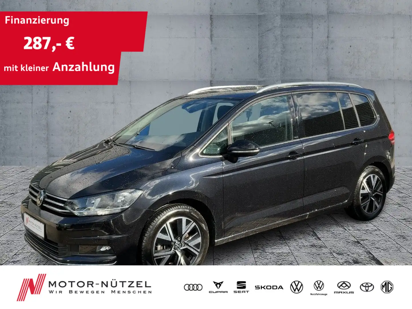 Volkswagen Touran 2.0 TDI DSG MOVE NAVI+APP+ACC+SHZ+PDC+RFK Schwarz - 1