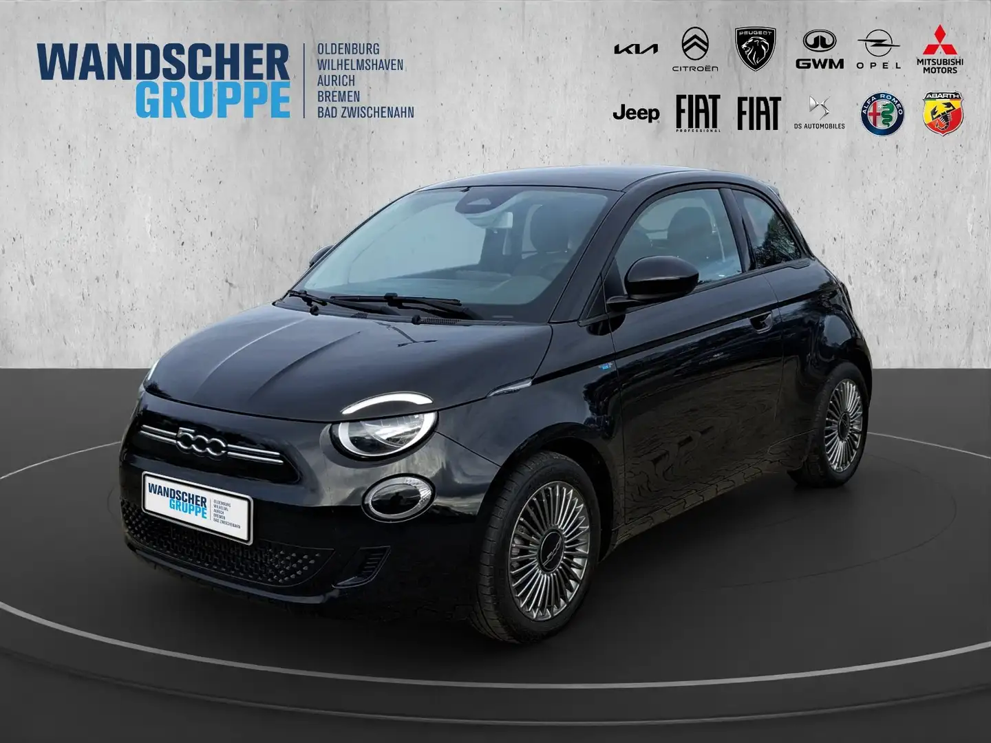 Fiat 500e 500 e Icon Navi+LM+SoundSys+SpurH+AUT+KlimaA Schwarz - 1