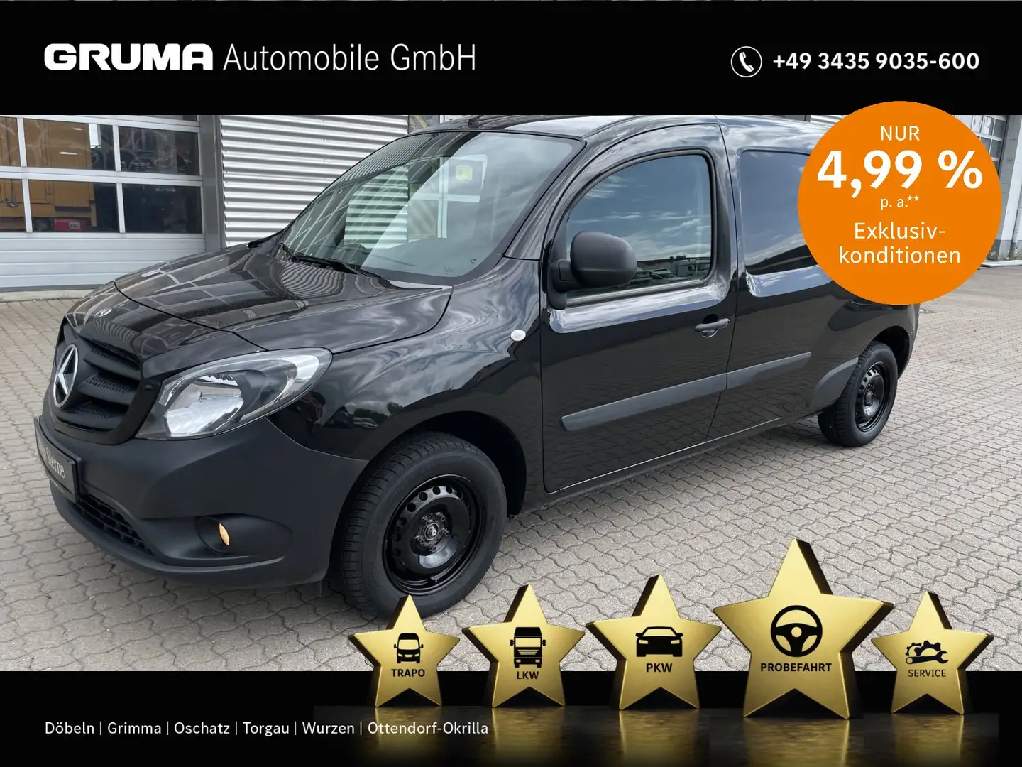 Mercedes-Benz Citan Citan 111 CDI Kasten Extralang RADIO+2 SITZE+ZV Schwarz - 1