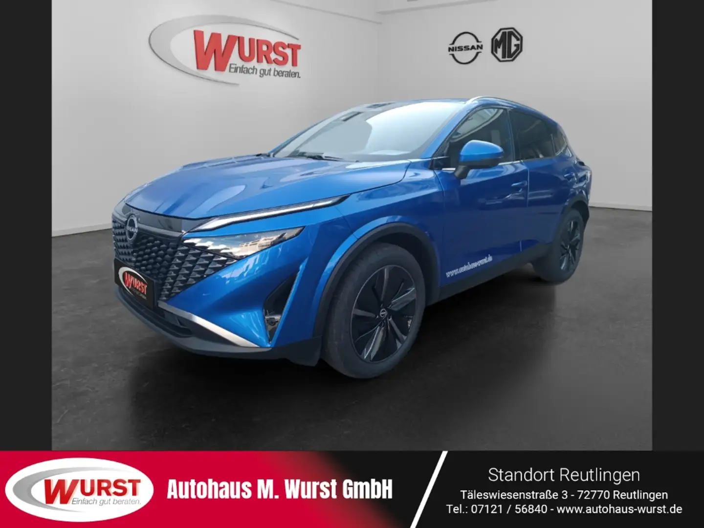 Nissan Qashqai Tekna 1.3 DIG-T MHEV X-Tronic BOSE-Sound Privacy N Blau - 1